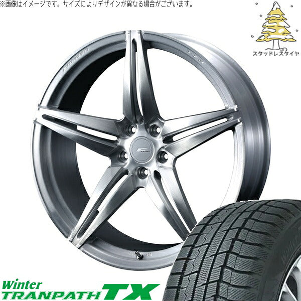 トーヨータイヤ ウィンタートランパス TX 235/55R19 ＋ エフゼロ FZ-3 ブラッシュド 19インチ 8J +38 5H114.3P スタッドレス・ホイール4本セット。1枚目。