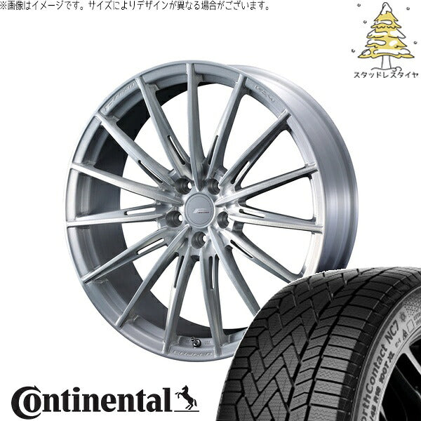 コンチネンタル ノースコンタクト NC7 235/50R20 ＋ エフゼロ FZ-4 ブラッシュド 20インチ 8.5J +38 5H114.3P スタッドレス・ホイール4本セット。1枚目。