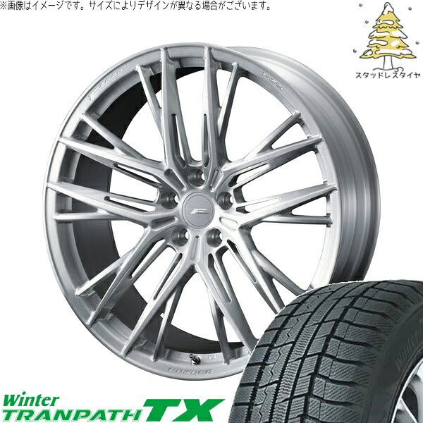 トーヨータイヤ ウィンタートランパス TX 225/50R18 ＋ エフゼロ FZ-5 ブラッシュド 18インチ 8J +43 5H114.3P スタッドレス・ホイール4本セット。1枚目。
