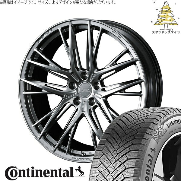 コンチネンタル バイキングコンタクト8 245/40R19 ＋ エフゼロ FZ-5 ダイヤモンドブラック 19インチ 8.5J +48 5H114.3P スタッドレス・ホイール4本セット。1枚目。