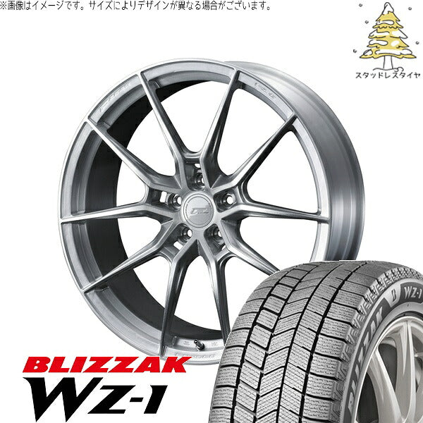 ブリヂストン ブリザック WZ-1 225/45R18 ＋ エフゼロ FZ-6 ブラッシュド 18インチ 8.5J +40 5H114.3P スタッドレス・ホイール4本セット。1枚目。