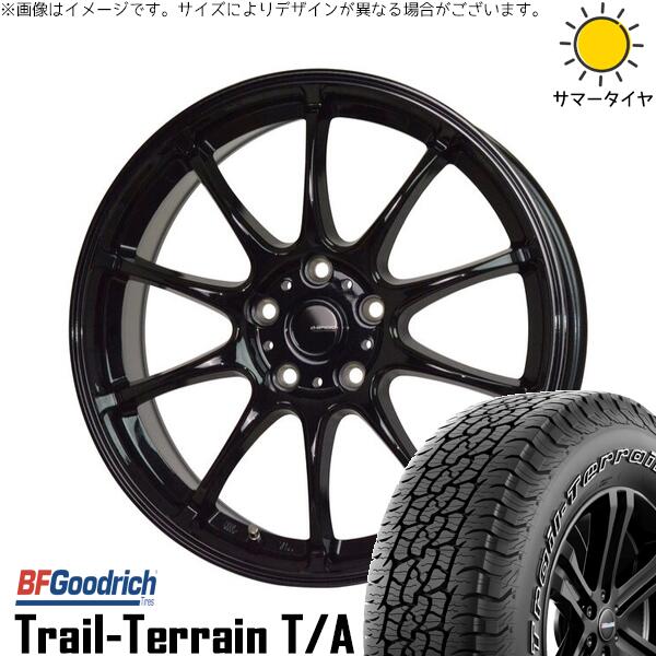 BFグッドリッチ トレイルテレーン T/A 225/65R17 ＋ Gスピード G07 メタリックブラック 17インチ 7J +55 5H114.3P サマー・ホイール4本セット。1枚目。