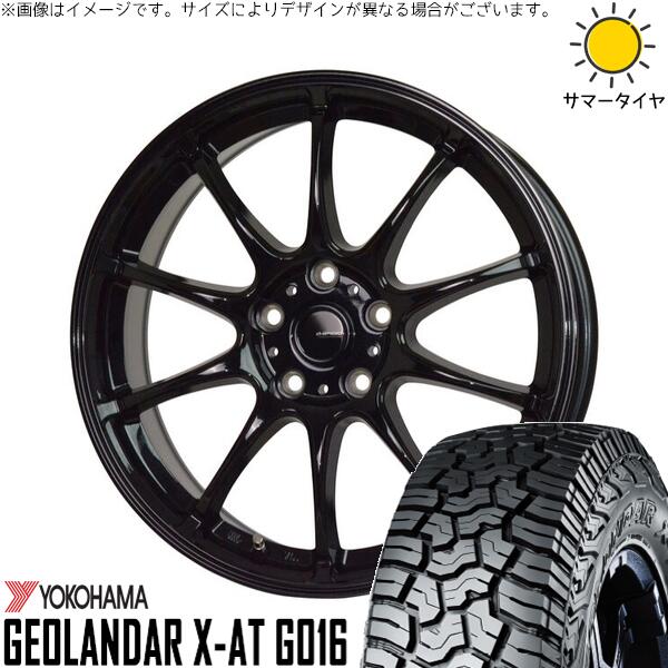ヨコハマタイヤ ジオランダー X-AT G016 215/65R16 ＋ Gスピード G07 メタリックブラック 16インチ 6.5J +53 5H114.3P サマー・ホイール4本セット。1枚目。