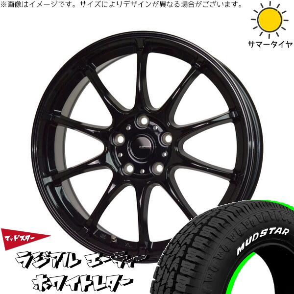 マッドスター ラジアルAT 175/65R15 ＋ Gスピード G07 メタリックブラック 15インチ 6J +43 5H100P サマー・ホイール4本セット。1枚目。