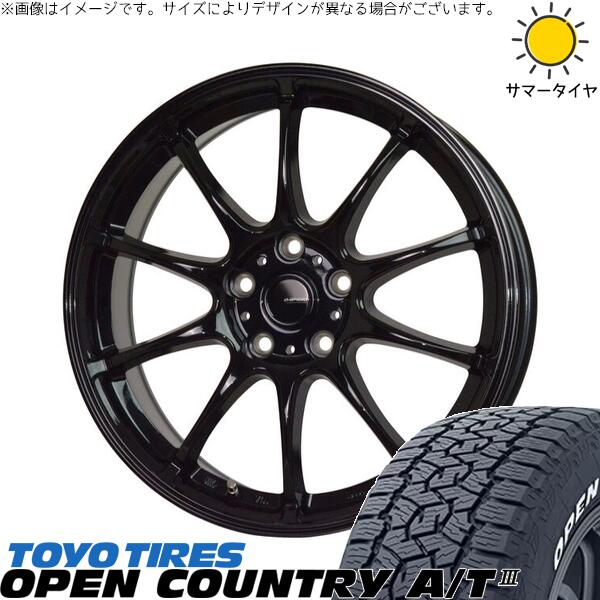 トーヨータイヤ オープンカントリー A/T3 215/60R17 ＋ Gスピード G07 メタリックブラック 17インチ 7J +45 5H114.3P サマー・ホイール4本セット。1枚目。