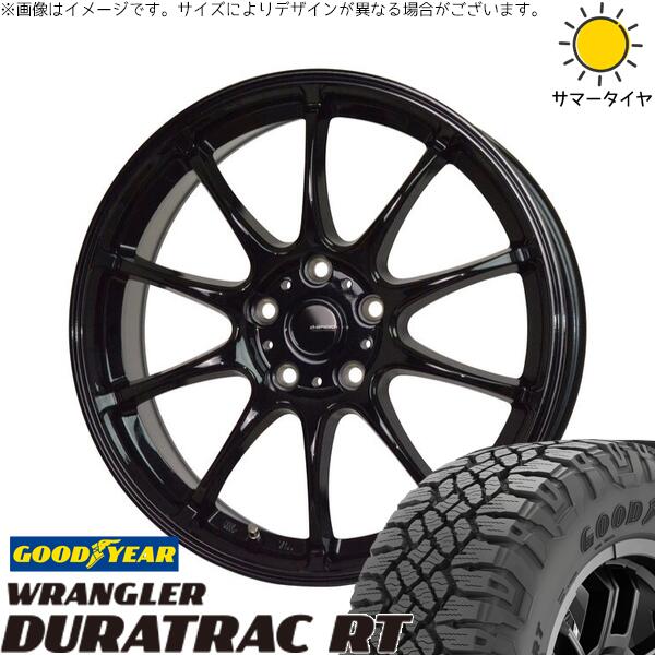 グッドイヤー ラングラー デュラトラック RT 245/65R17 ＋ Gスピード G07 メタリックブラック 17インチ 7J +38 5H114.3P サマー・ホイール4本セット。1枚目。