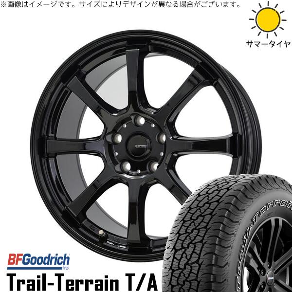 BFグッドリッチ トレイルテレーン T/A 225/60R17 ＋ Gスピード G08 メタリックブラック 17インチ 7J +48 5H114.3P サマー・ホイール4本セット。1枚目。