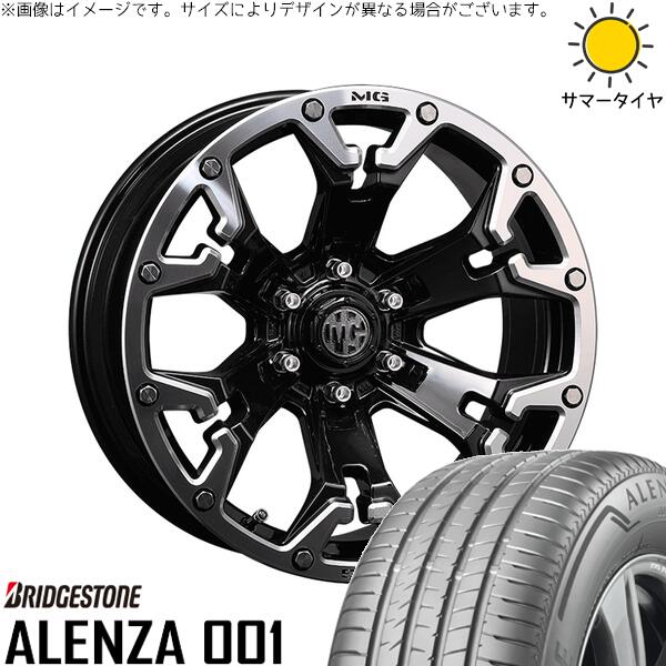 ブリヂストン アレンザ 001 215/65R16 ＋ マーテルギア ゴーレム ブラック/マシニンググリップ 16インチ 7J +35 5H114.3P サマー・ホイール4本セット。1枚目。
