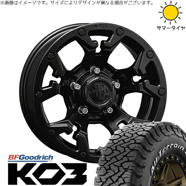 BFグッドリッチ オールテレーン T/A Ko3 (All-Terrain T/A Ko3) 215/65R16 ＋ マーテルギア ゴーレム マットブラック 16インチ 7J +35 5H114.3P オールシーズン・ホイール4本セット。1枚目。