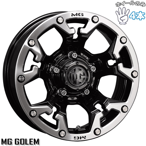 ジムニーシエラ 16インチ アルミホイール 5穴139.7 | マーテルギア ゴーレム ブラック/マシニンググリップ 6J 4本セット 正規品