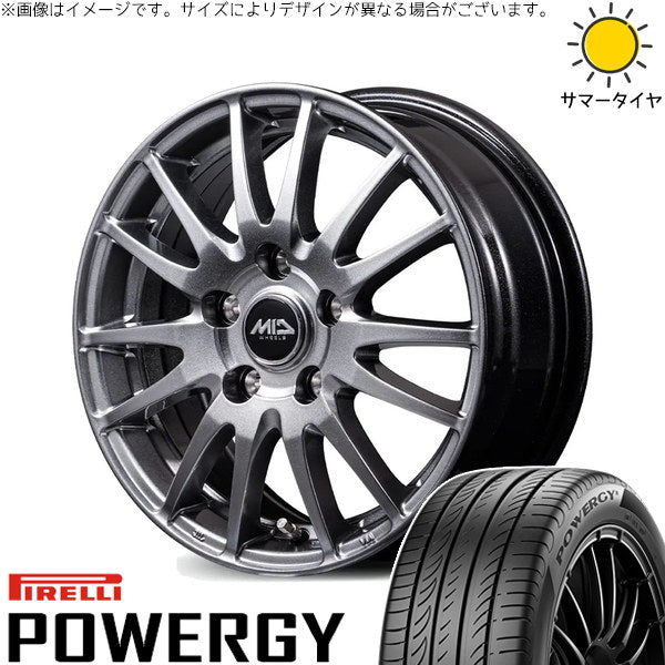 ピレリ パワジー 235/60R18 ＋ MIDホイール GriD メタリックグレー 18インチ 7.5J +35 5H114.3P サマー・ホイール4本セット。1枚目。
