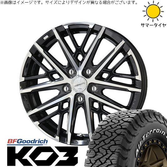 BFグッドリッチ オールテレーン T/A Ko3 (All-Terrain T/A Ko3) 215/65R16 ＋ スマック グレイヴ サファイアブラックポリッシュ 16インチ 6.5J +53 5H114.3P オールシーズン・ホイール4本セット。1枚目。