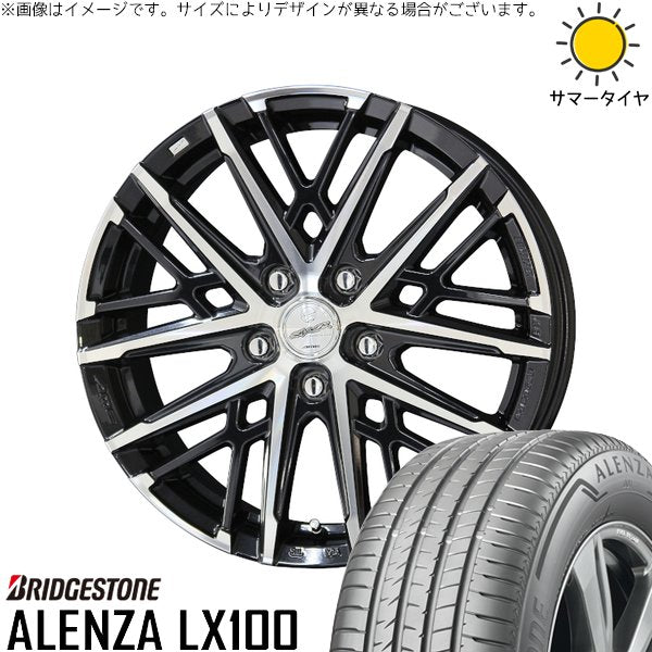 ブリヂストン アレンザ LX100 215/70R16 ＋ スマック グレイヴ サファイアブラックポリッシュ 16インチ 6.5J +43 5H100P サマー・ホイール4本セット。1枚目。