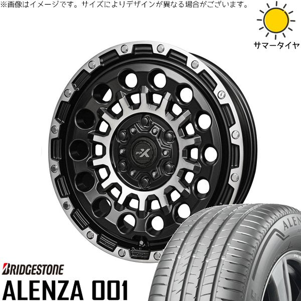 ブリヂストン アレンザ 001 215/65R16 ＋ PPX GX14 マットブラックポリッシュ 16インチ 6.5J +38 6H139.7P サマー・ホイール4本セット。1枚目。