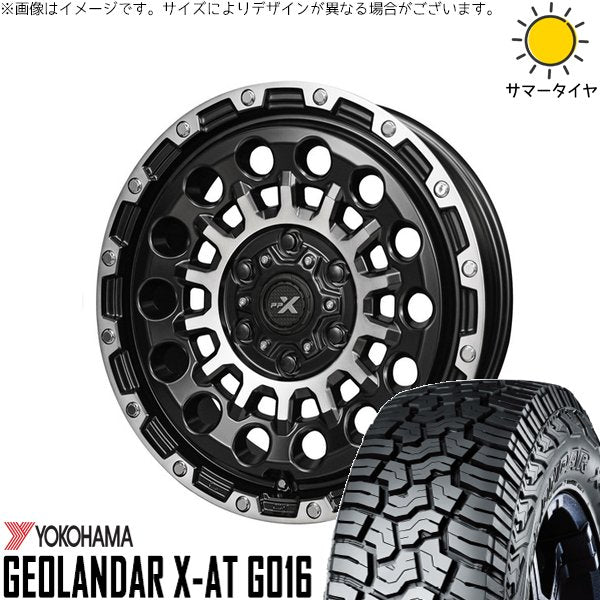 ヨコハマタイヤ ジオランダー X-AT G016 275/70R18 ＋ PPX GX14 マットブラックポリッシュ 18インチ 8J +50 6H139.7P サマー・ホイール4本セット。1枚目。