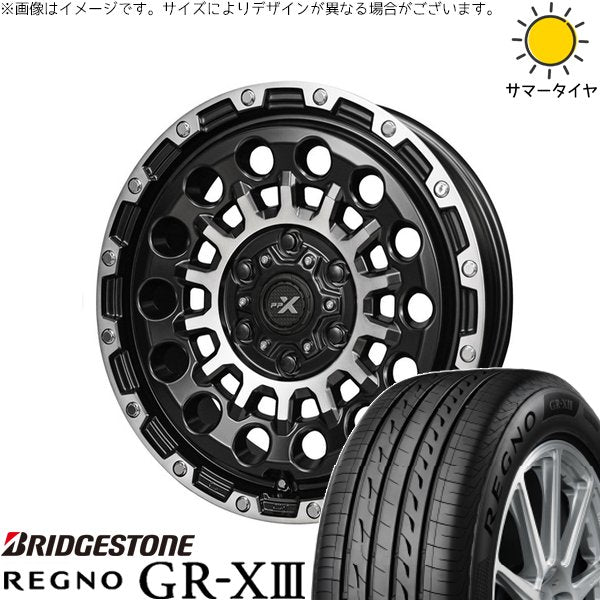 ブリヂストン レグノ GR-X3 155/65R14 ＋ PPX GX14 マットブラックポリッシュ 14インチ 4.5J +45 4H100P サマー・ホイール4本セット。1枚目。