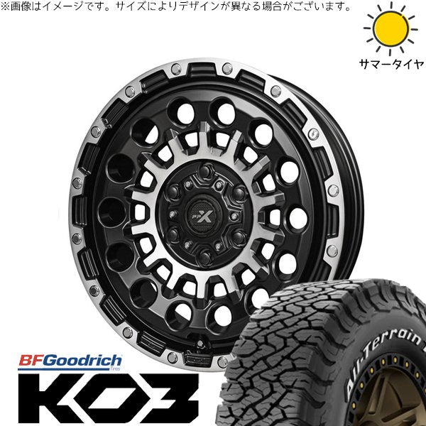 BFグッドリッチ オールテレーン T/A KO3 235/70R16 ＋ PPX GX14 マットブラックポリッシュ 16インチ 7J +35 5H114.3P サマー・ホイール4本セット。1枚目。