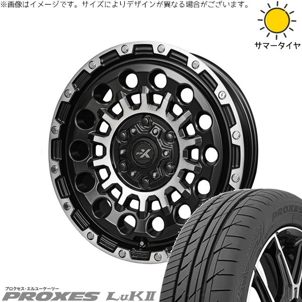 トーヨータイヤ プロクセス LuK2 165/60R14 ＋ PPX GX14 マットブラックポリッシュ 14インチ 4.5J +45 4H100P サマー・ホイール4本セット。1枚目。