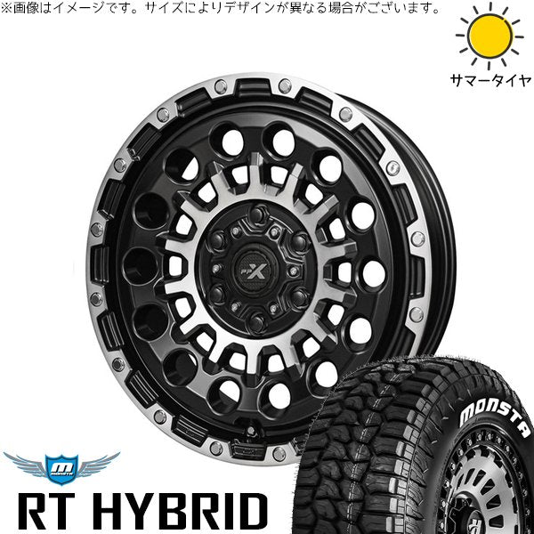 モンスタタイヤ RT ハイブリッド 275/65R18 ＋ PPX GX14 マットブラックポリッシュ 18インチ 8J +50 6H139.7P サマー・ホイール4本セット。1枚目。