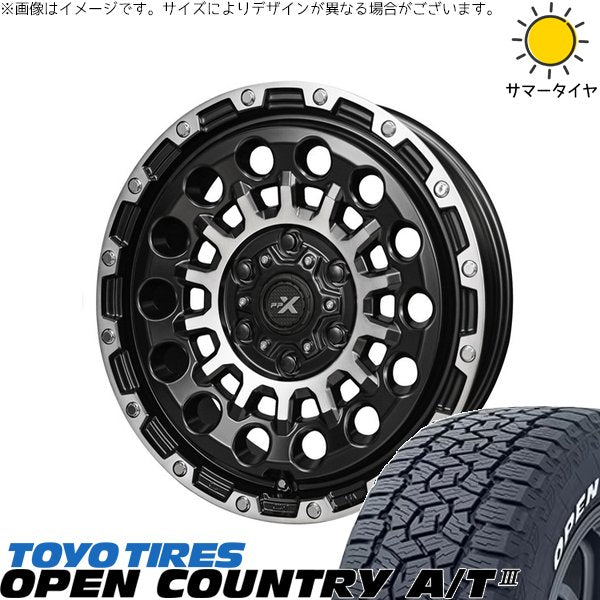トーヨータイヤ オープンカントリー A/T3 225/70R16 ＋ PPX GX14 マットブラックポリッシュ 16インチ 5.5J +22 5H139.7P サマー・ホイール4本セット。1枚目。