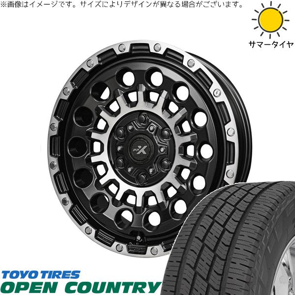 トーヨータイヤ オープンカントリー H/T2 215/70R16 ＋ PPX GX14 マットブラックポリッシュ 16インチ 6.5J +38 6H139.7P サマー・ホイール4本セット。1枚目。