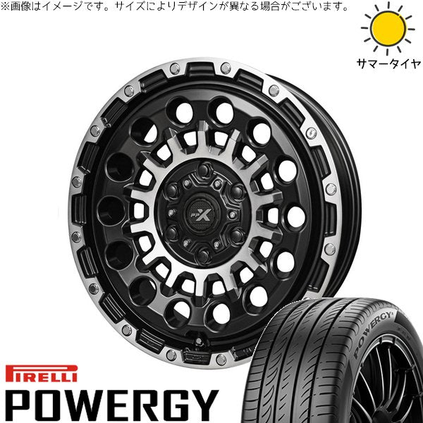 ピレリ パワジー 175/65R15 ＋ PPX GX14 マットブラックポリッシュ 15インチ 4.5J +45 4H100P サマー・ホイール4本セット。1枚目。