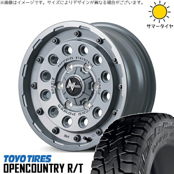 トーヨータイヤ オープンカントリー R/T 215/70R16 ＋ ナイトロパワー H12 ショットガン セミグロスコンクリート 16インチ 6J -5 5H139.7P サマー・ホイール4本セット。1枚目。