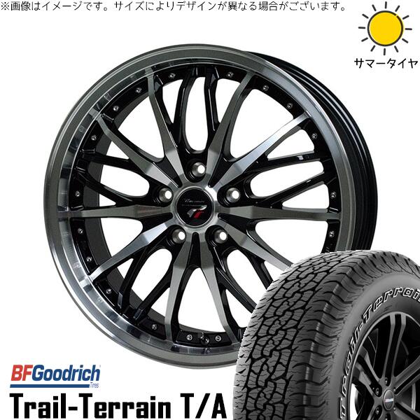 BFグッドリッチ トレイルテレーン T/A 225/55R18 ＋ プレシャス HM-3 メタリックブラックポリッシュ 18インチ 7J +55 5H114.3P サマー・ホイール4本セット。1枚目。