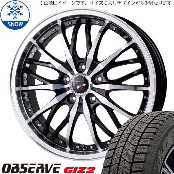 トーヨータイヤ OBSERVE 205/50R17 ＋ プレシャス HM-3 メタリックブラックポリッシュ 17インチ 6.5J +53 5H114.3P スタッドレス・ホイール4本セット。1枚目。