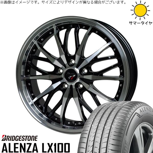 ブリヂストン アレンザ LX100 225/60R17 ＋ プレシャス HM-3 メタリックブラックポリッシュ 17インチ 7J +38 5H114.3P サマー・ホイール4本セット。1枚目。
