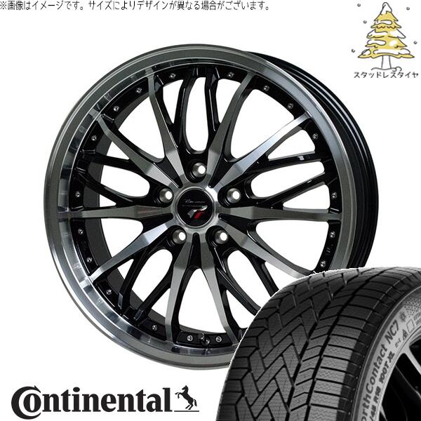 コンチネンタル ノースコンタクト セブン (NorthContact7) 245/40R19 ＋ プレシャス HM-3 メタリックブラックポリッシュ 19インチ 8J +42 5H114.3P スタッドレス・ホイール4本セット。1枚目。