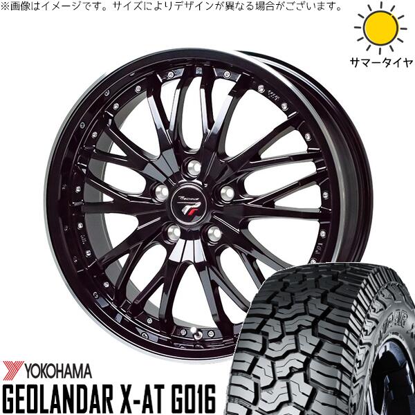 ヨコハマタイヤ ジオランダー X-AT G016 245/65R17 ＋ プレシャス HM-3 メタリックブラック/リムポリッシュ 17インチ 7J +38 5H114.3P サマー・ホイール4本セット。1枚目。