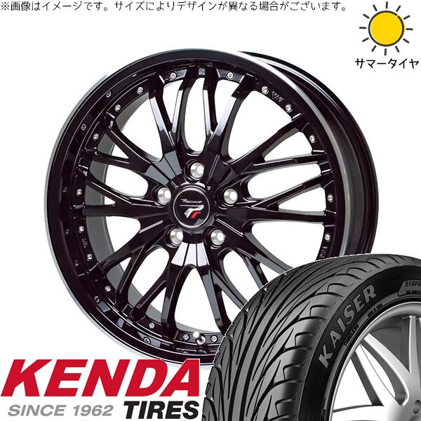 ケンダ カイザー KR20 215/45R17 ＋ プレシャス HM-3 メタリックブラック/リムポリッシュ 17インチ 6.5J +53 5H114.3P サマー・ホイール4本セット。1枚目。