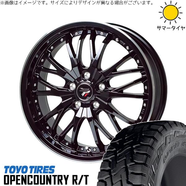 トーヨータイヤ オープンカントリー R/T 225/55R18 ＋ プレシャス HM-3 メタリックブラック/リムポリッシュ 18インチ 8J +42 5H114.3P サマー・ホイール4本セット。1枚目。