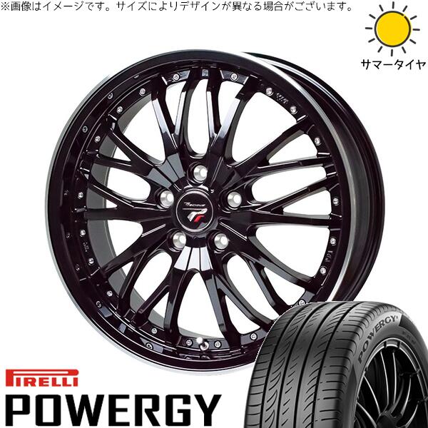 ピレリ パワジー 215/60R17 ＋ プレシャス HM-3 メタリックブラック/リムポリッシュ 17インチ 7J +50 5H114.3P サマー・ホイール4本セット。1枚目。