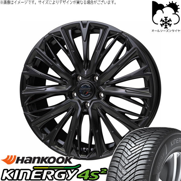 ハンコック キナジー 4S2 H750 235/50R18 ＋ プレシャス HM-4 セミグロスブラック 18インチ 7.0J +38 5H114.3P オールシーズン・ホイール4本セット。1枚目。