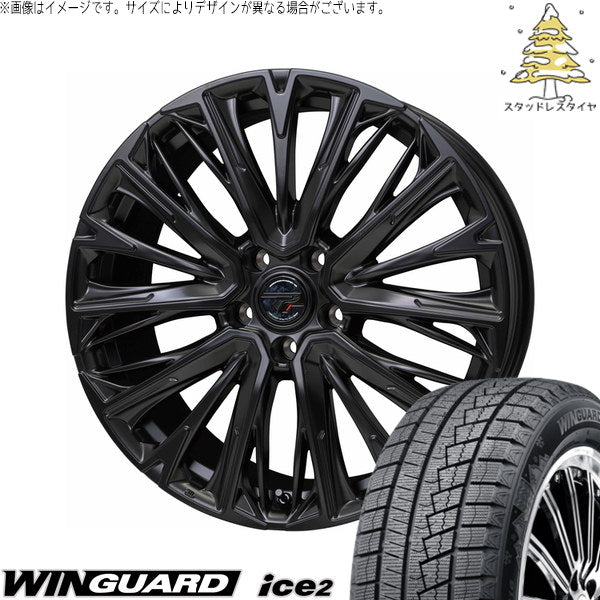 ネクセン ウィンガード アイス2 215/60R17 ＋ プレシャス HM-4 セミグロスブラック 17インチ 7.0J +38 5H114.3P スタッドレス・ホイール4本セット。1枚目。