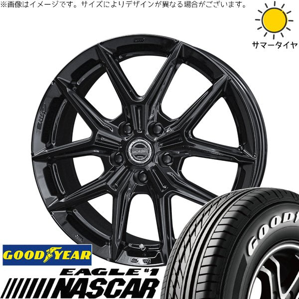グッドイヤー イーグル ナスカー 215/60R17 ＋ スマック IG-TEC グロスブラック 17インチ 7J +48 5H114.3P サマー・ホイール4本セット。1枚目。