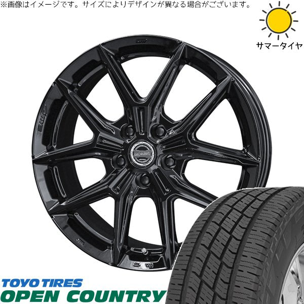 トーヨータイヤ オープンカントリー H/T2 225/65R17 ＋ スマック IG-TEC グロスブラック 17インチ 7J +36 5H120P サマー・ホイール4本セット。1枚目。
