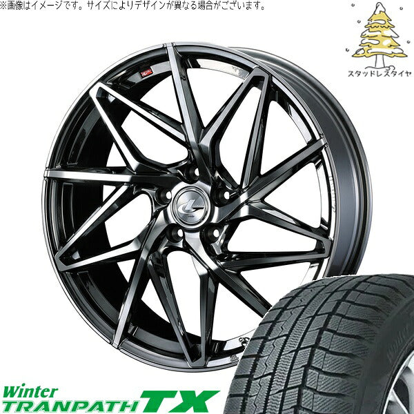 トーヨータイヤ ウィンタートランパス TX 235/60R18 ＋ レオニス IT ブラックメタルコート/ミラーカット 18インチ 8J +42 5H114.3P スタッドレス・ホイール4本セット。1枚目。