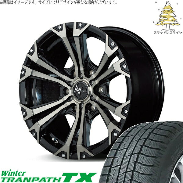 トーヨータイヤ ウィンタートランパス TX 215/70R16 ＋ ナイトロパワー ジャベリン メタリックポリッシュ/ブラッククリア/ピアスミルド 16インチ 6.5J +38 6H139.7P スタッドレス・ホイール4本セット。1枚目。