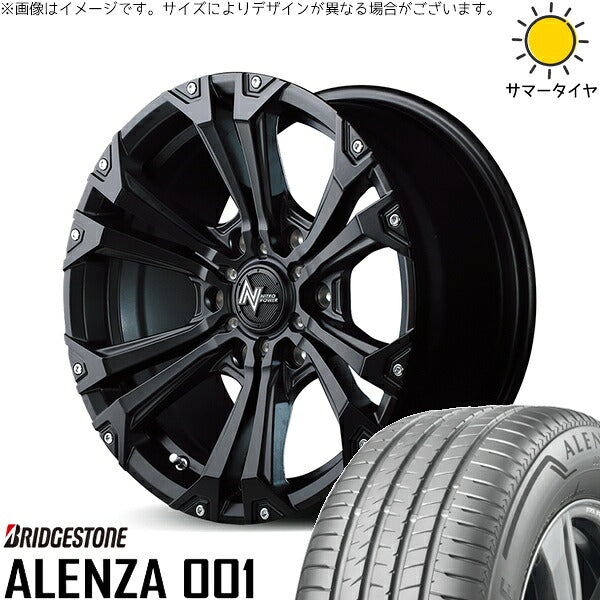 ブリヂストン アレンザ 001 285/60R18 ＋ ナイトロパワー ジャベリン セミグロスブラック/ピアスミルド 18インチ 8J +20 6H139.7P サマー・ホイール4本セット。1枚目。