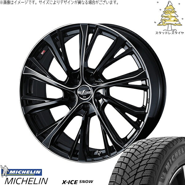 ミシュラン エックスアイス スノー 205/60R16 ＋ レオニス JG ブラック/SCマシニング 16インチ 6.5J +40 5H114.3P スタッドレス・ホイール4本セット。1枚目。