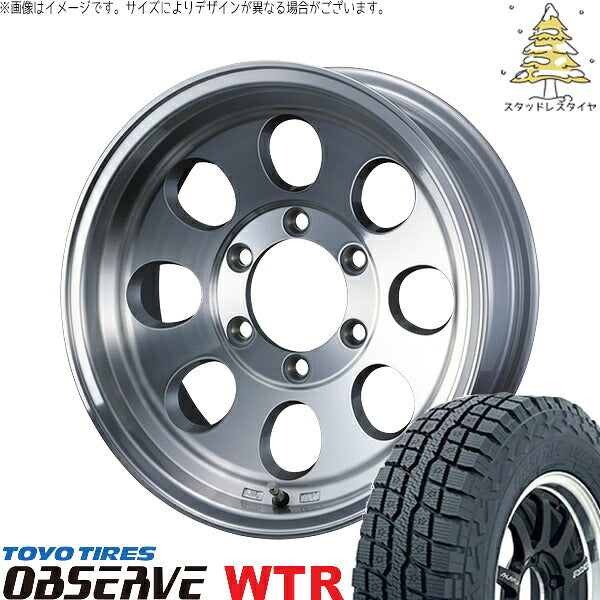 トーヨータイヤ オブザーブ W/T-R 235/70R16 ＋ ジムライン タイプ2 ポリッシュ 16インチ 7J +38 5H114.3P スタッドレス・ホイール4本セット。1枚目。