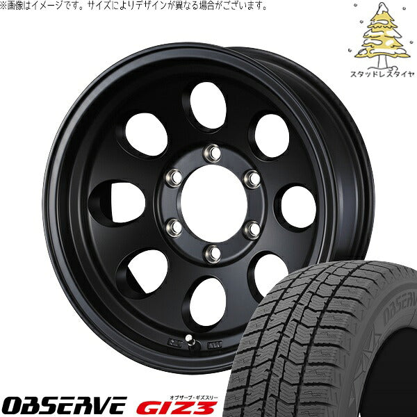 トーヨータイヤ オブザーブ GIZ3 205/65R16 ＋ ジムライン タイプ2 MBK 16インチ 7J +38 5H114.3P スタッドレス・ホイール4本セット。1枚目。