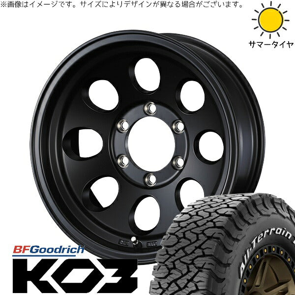 BFグッドリッチ オールテレーン T/A KO3 215/70R16 ＋ ジムライン タイプ2 マットブラック 16インチ 5.5J +22 5H139.7P サマー・ホイール4本セット。1枚目。