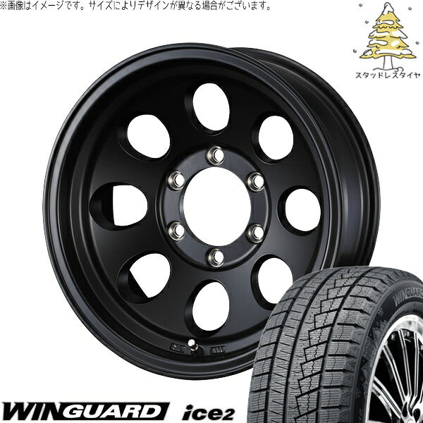 ネクセン ウィンガード アイス2 205/65R16 ＋ ジムライン タイプ2 MBK 16インチ 7J +38 5H114.3P スタッドレス・ホイール4本セット。1枚目。