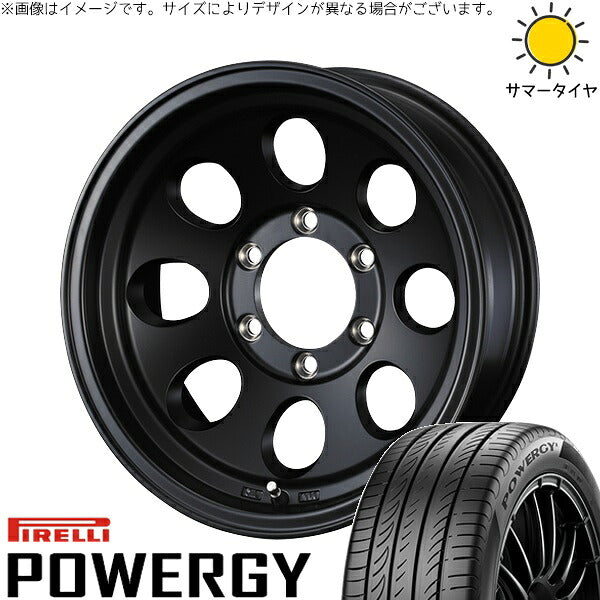 ピレリ パワジー 215/65R16 ＋ ジムライン タイプ2 マットブラック 16インチ 7J +38 5H114.3P サマー・ホイール4本セット。1枚目。
