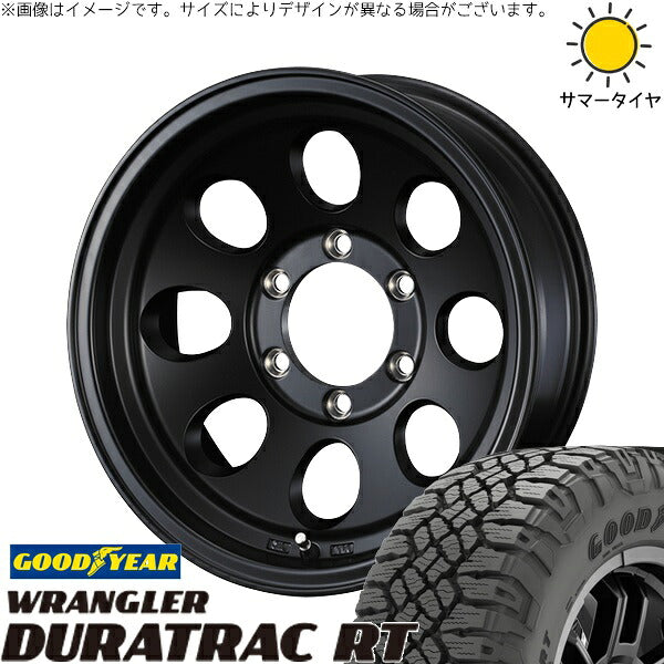 グッドイヤー ラングラー デュラトラック RT 225/75R16 ＋ ジムライン タイプ2 マットブラック 16インチ 6J -5 5H139.7P サマー・ホイール4本セット。1枚目。