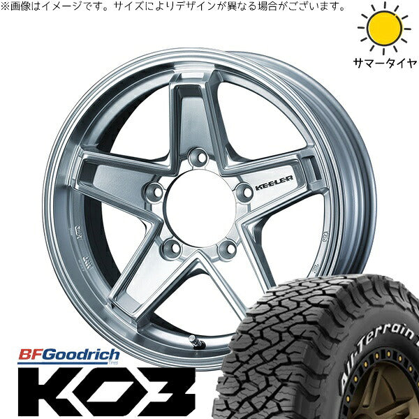 BFグッドリッチ オールテレーン T/A Ko3 (All-Terrain T/A Ko3) 215/70R16 ＋ キーラータクティクス ハイパーシルバー 16インチ 5.5J +22 5H139.7P オールシーズン・ホイール4本セット。1枚目。